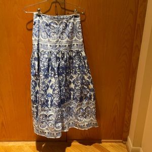 Fully lined Cotton summer maxi skirt